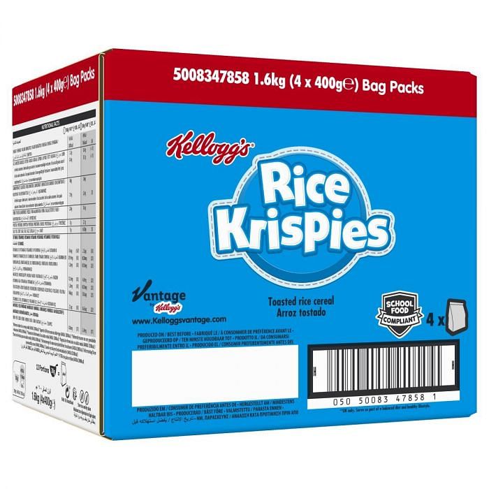 Kellogg's Rice Krispies Bag Pack (4x400g) | Henderson's Foodservice ...