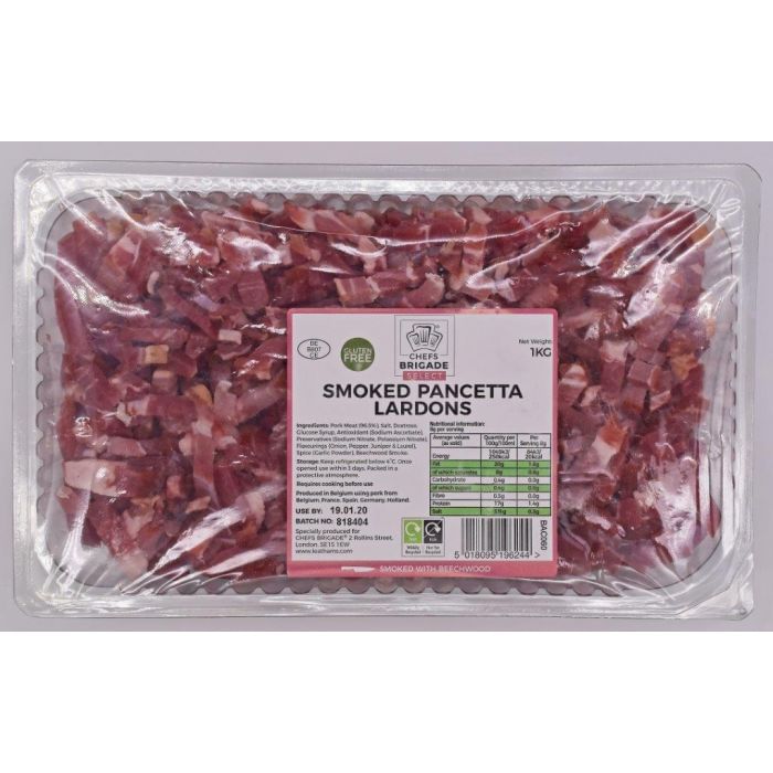CB Smoked Pancetta Lardons (1kg) Henderson's Foodservice, Ireland