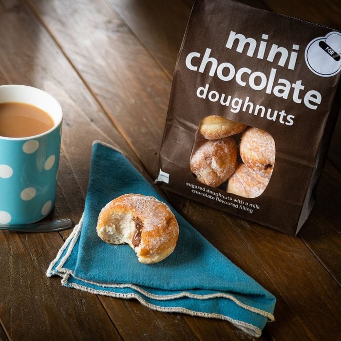 Kara Mini Chocolate Filled Doughnuts (80x50g) Henderson's Foodservice