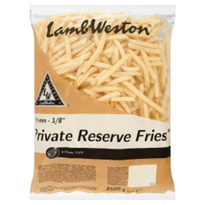 Lamb Weston Private Reserve Fries 9 x 9 Skin Off (2.5kg) Henderson's Foodservice, Ireland
