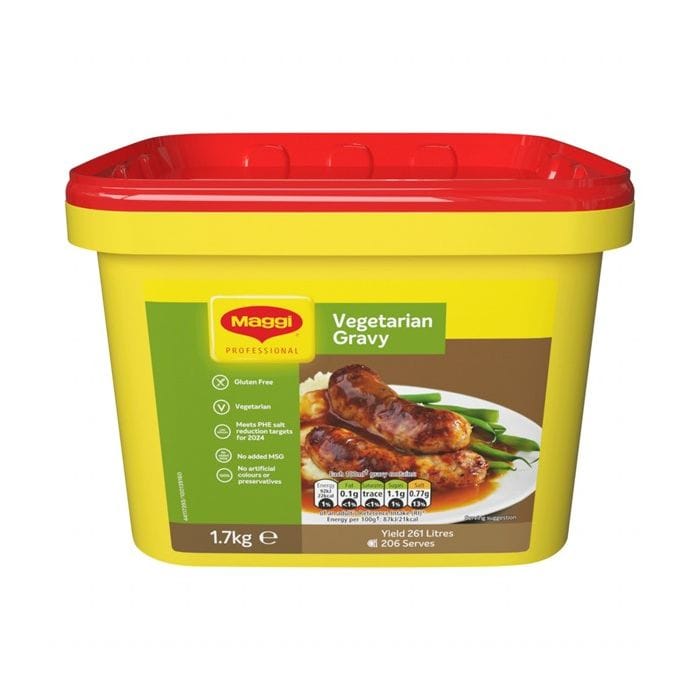 Maggi Gluten Free Vegetarian Gravy Granules (2x1.7kg) Henderson's Foodservice, Ireland